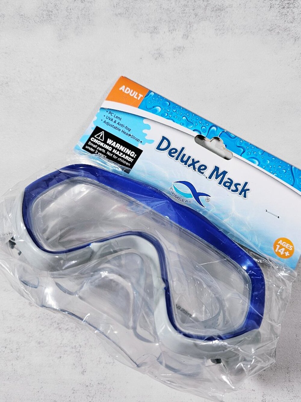 Swimgear Adult Swim Adjustable Mask Goggles for Snorkeling